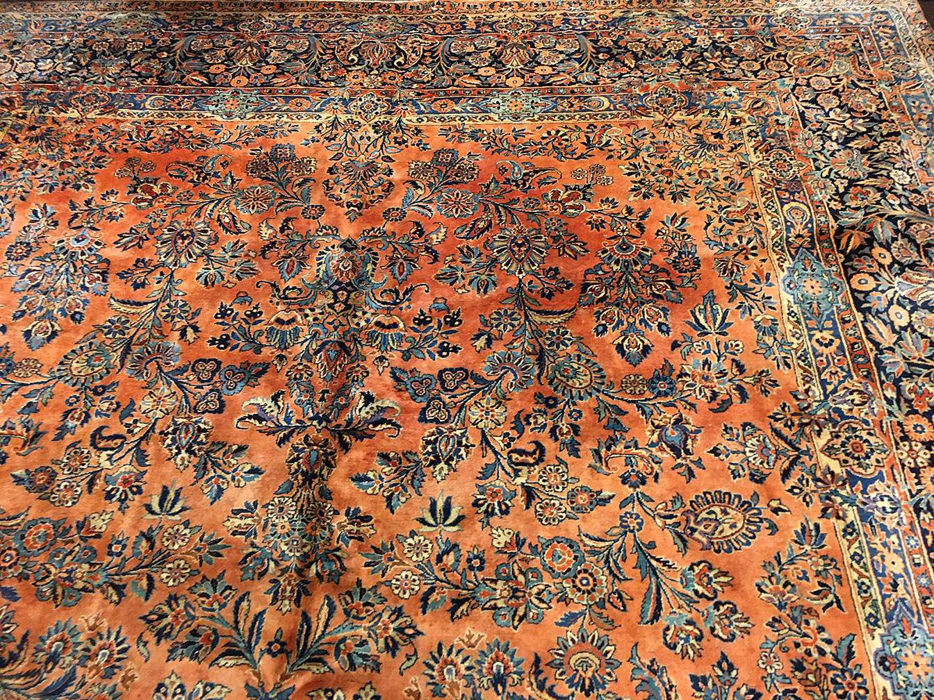 Antique kashan, manchester Carpet - # 54695