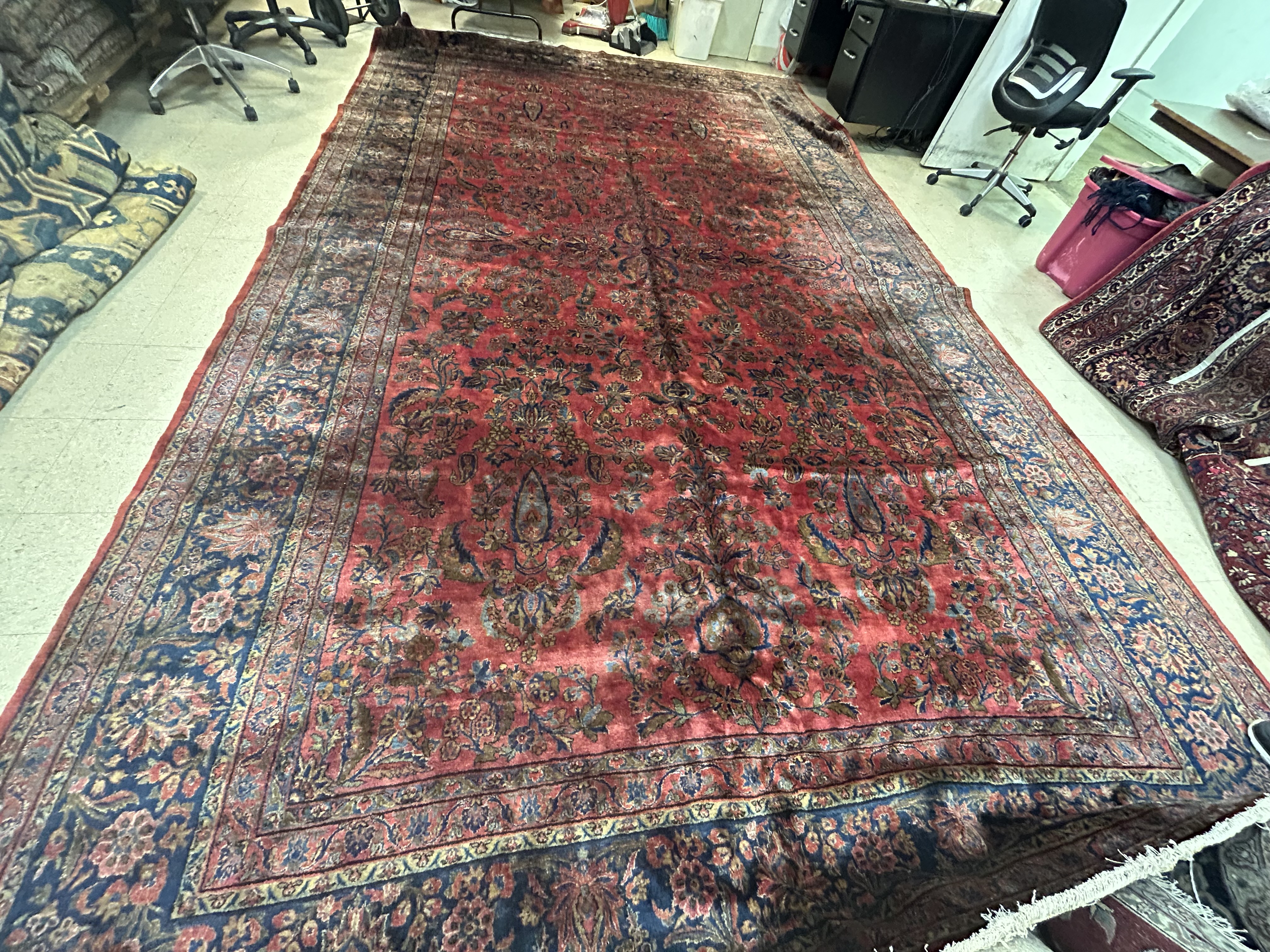 Antique kashan, manchester Carpet - # 57580