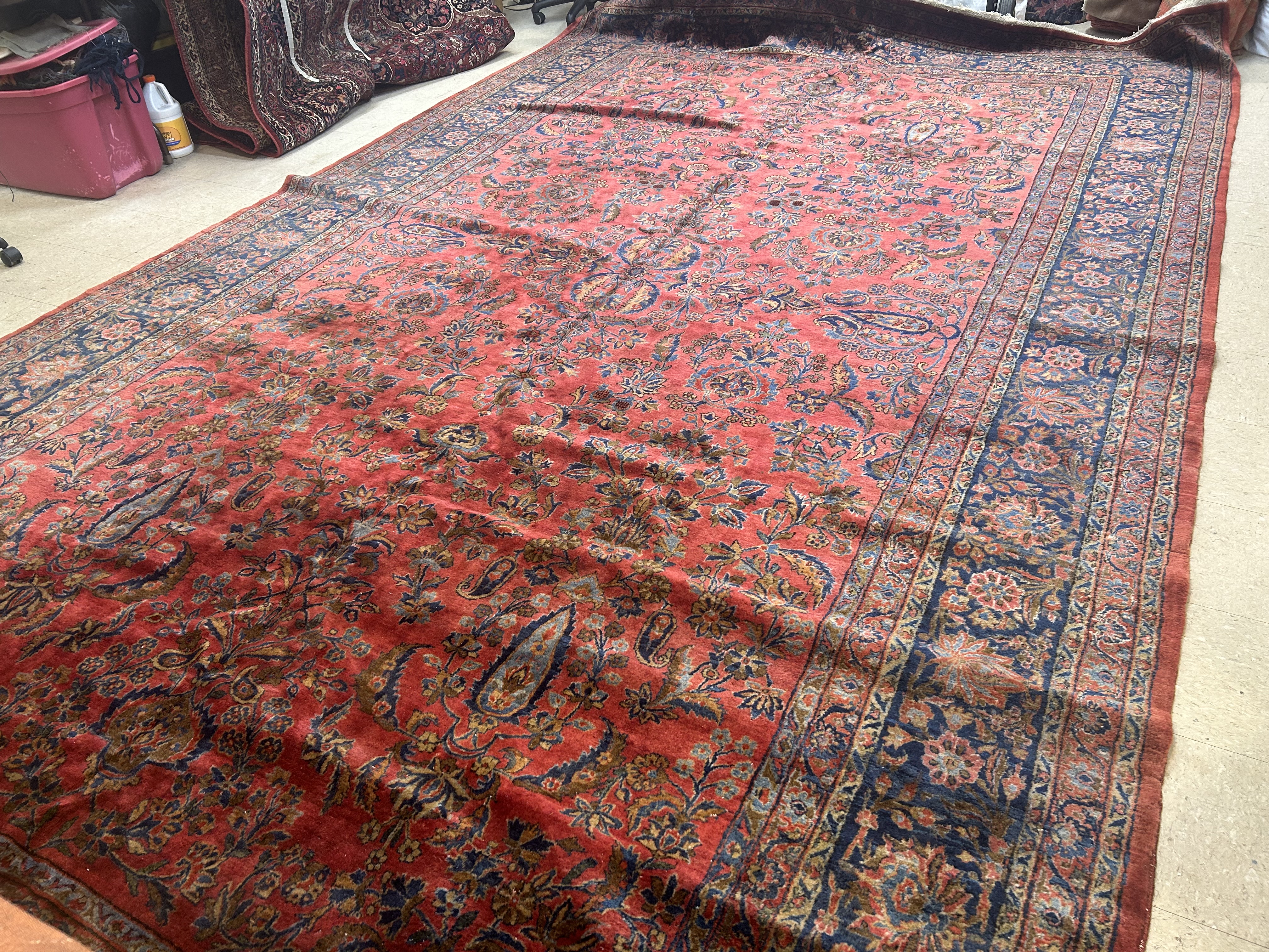Antique kashan, manchester Carpet - # 57580