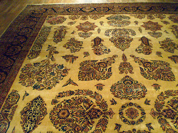 Antique kashan, manchester Carpet - # 5793