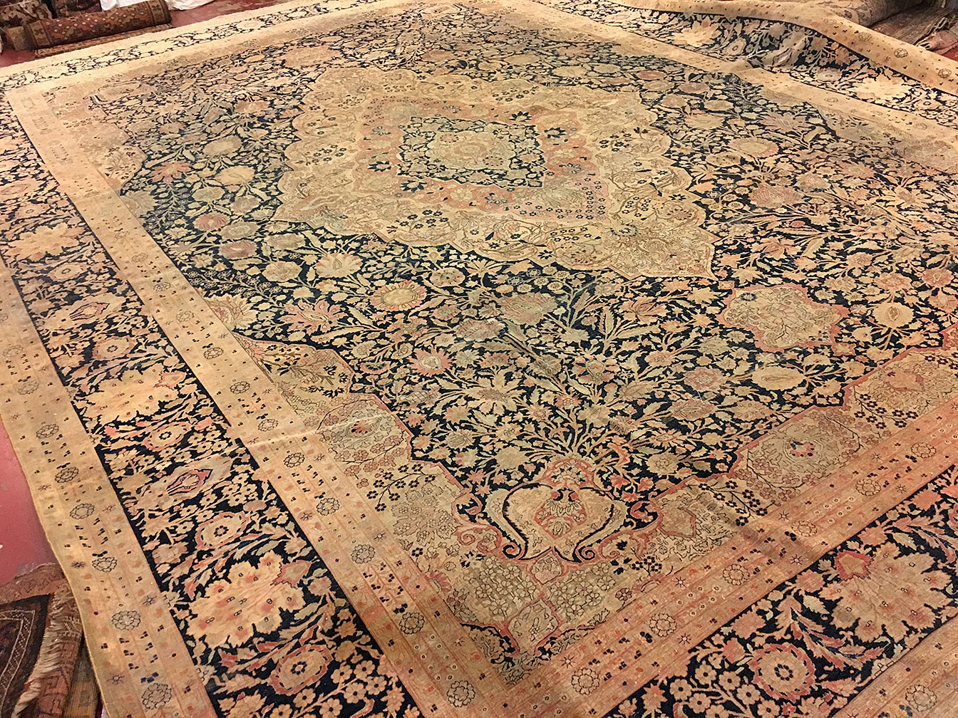 Antique kashan, mohtasham Carpet - # 51999