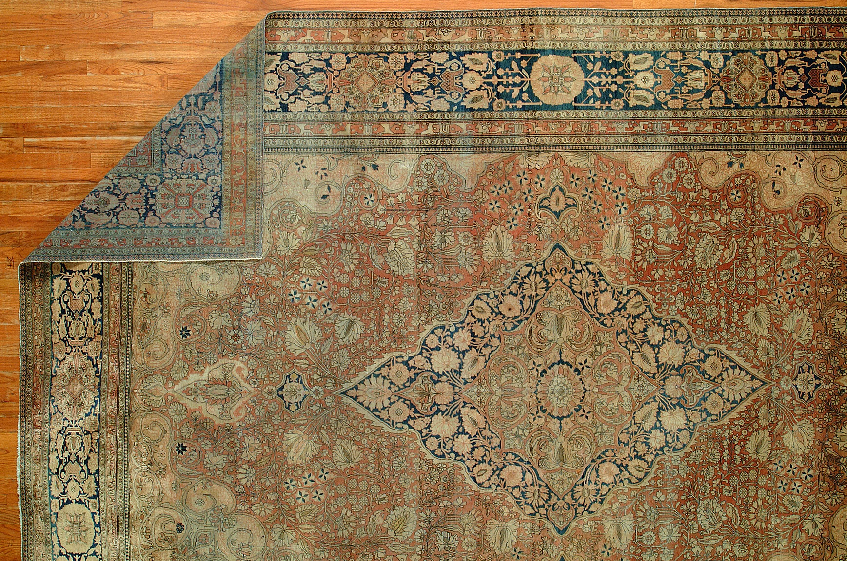 Antique kashan, mohtasham Carpet - # 52124