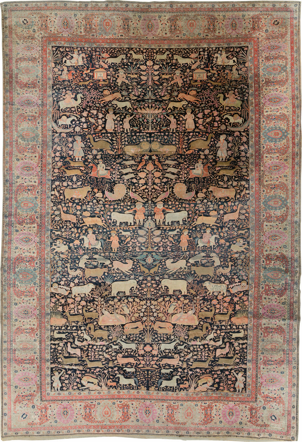 Antique kashan, mohtasham Carpet - # 57936