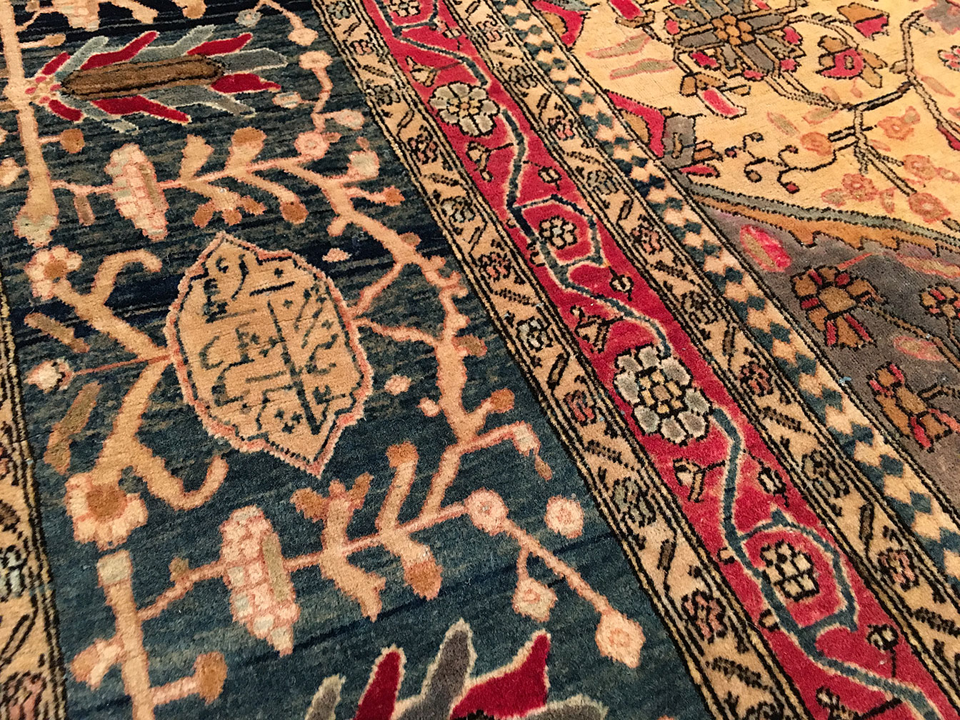 Antique kashan, mohtasham Carpet - # 8441