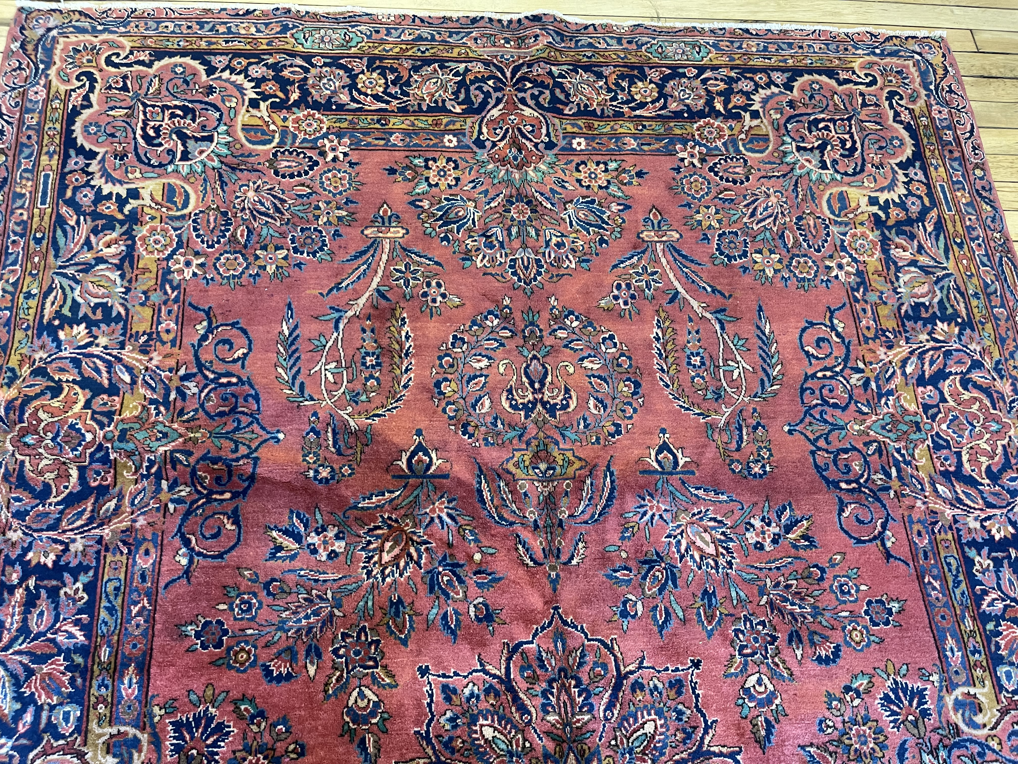 Antique kashan Rug - # 78229
