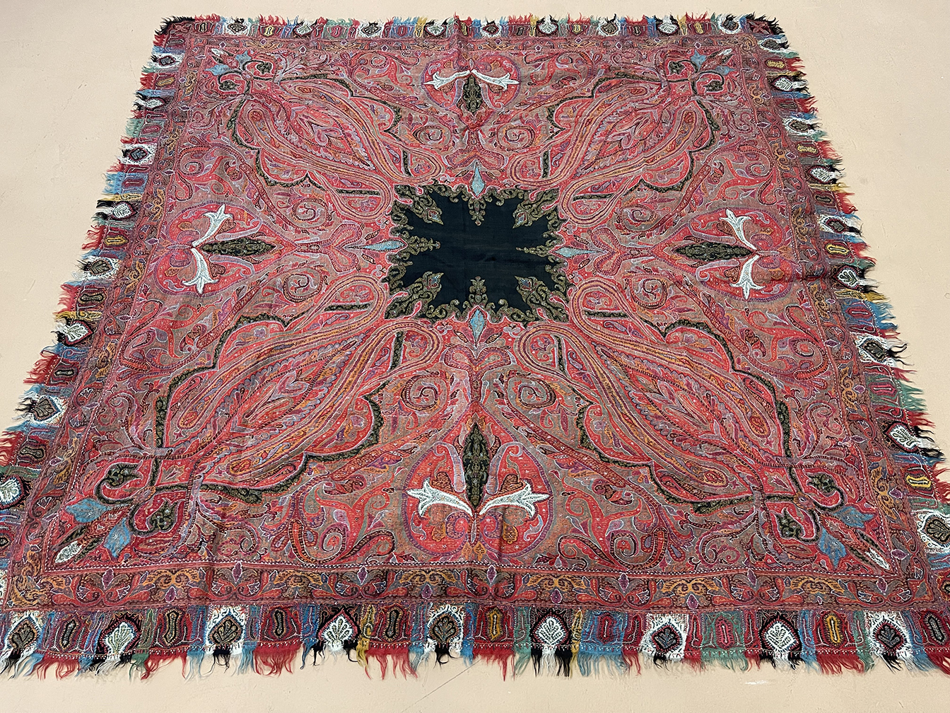 Antique kashmir shawl - # 56227