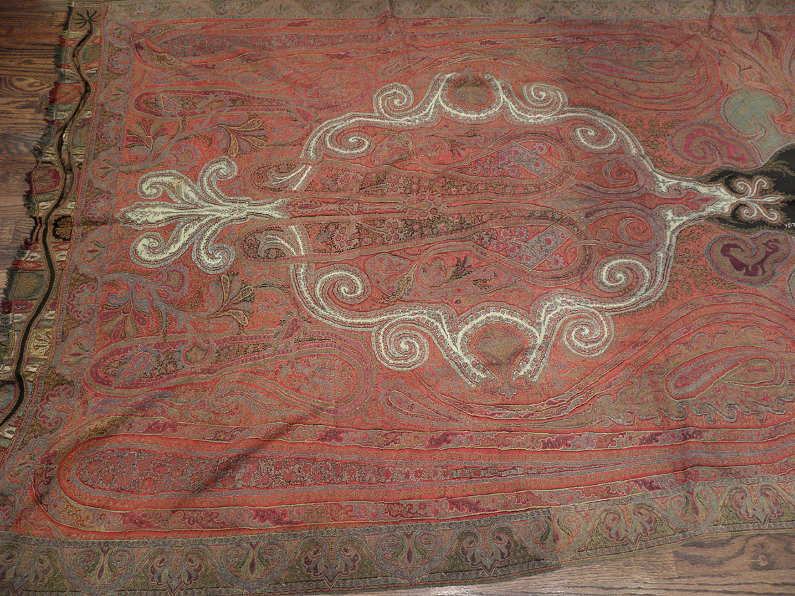 Antique kashmir shawl - # 7219