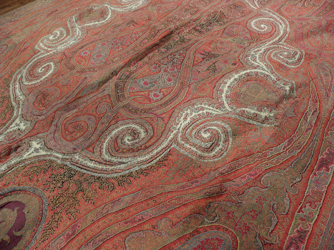 Antique kashmir shawl - # 7219