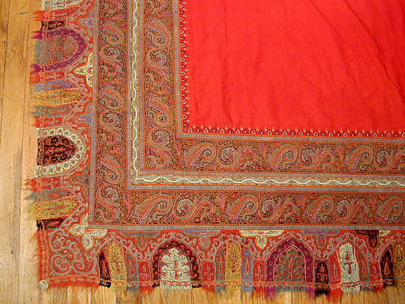 Antique kashmir shawl - # 2581