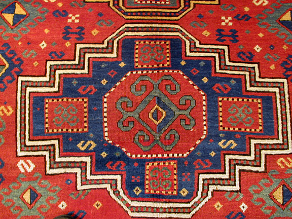 Antique kazak, bordjaloo Rug - # 3852