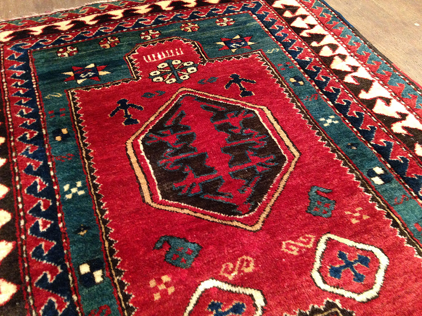 Antique kazak, bordjaloo Rug - # 7558