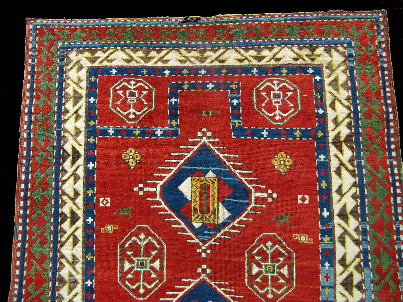 Antique kazak, bordjaloo Rug - # 9025