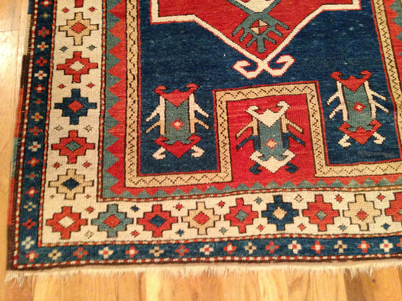 Antique kazak, bordjaloo Rug - # 9067