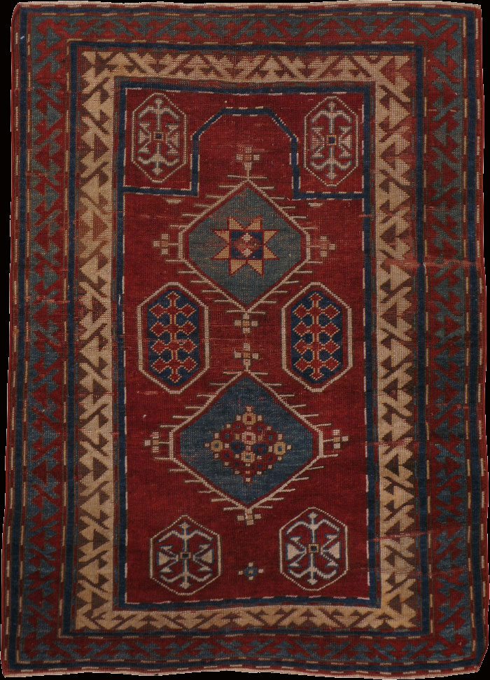 Antique kazak, bordjaloo Rug - # 9926