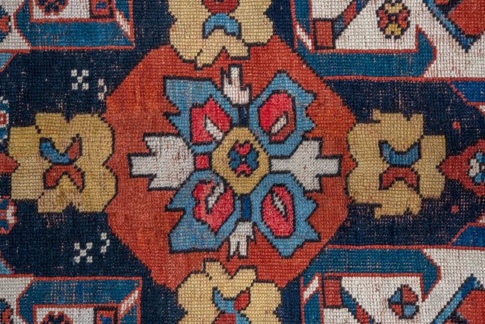 Antique kazak, eagle Rug - # 55420