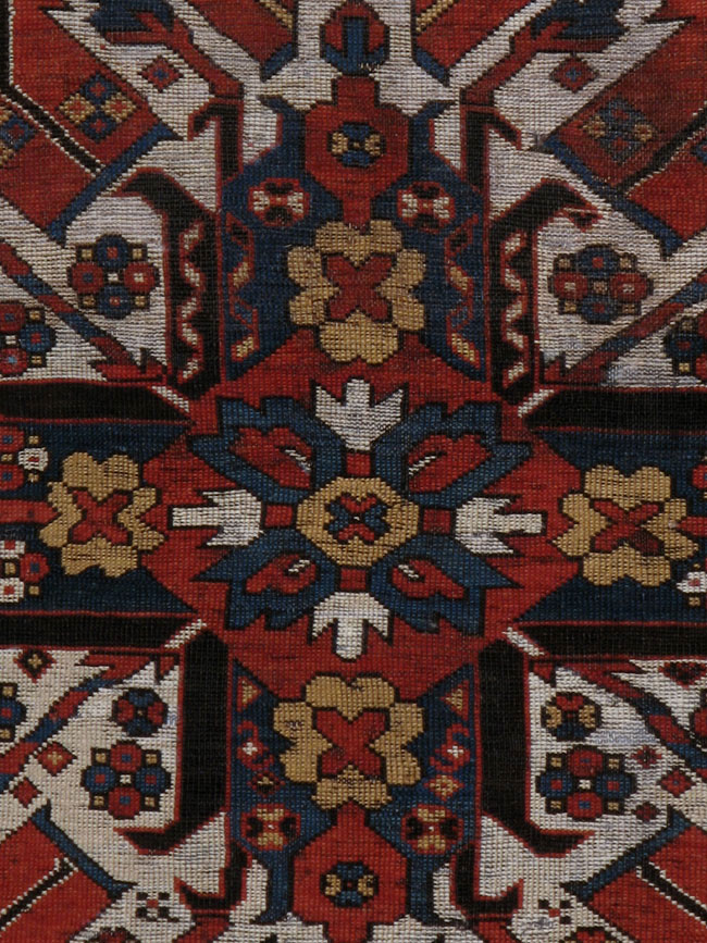 Antique kazak, eagle Rug - # 6646