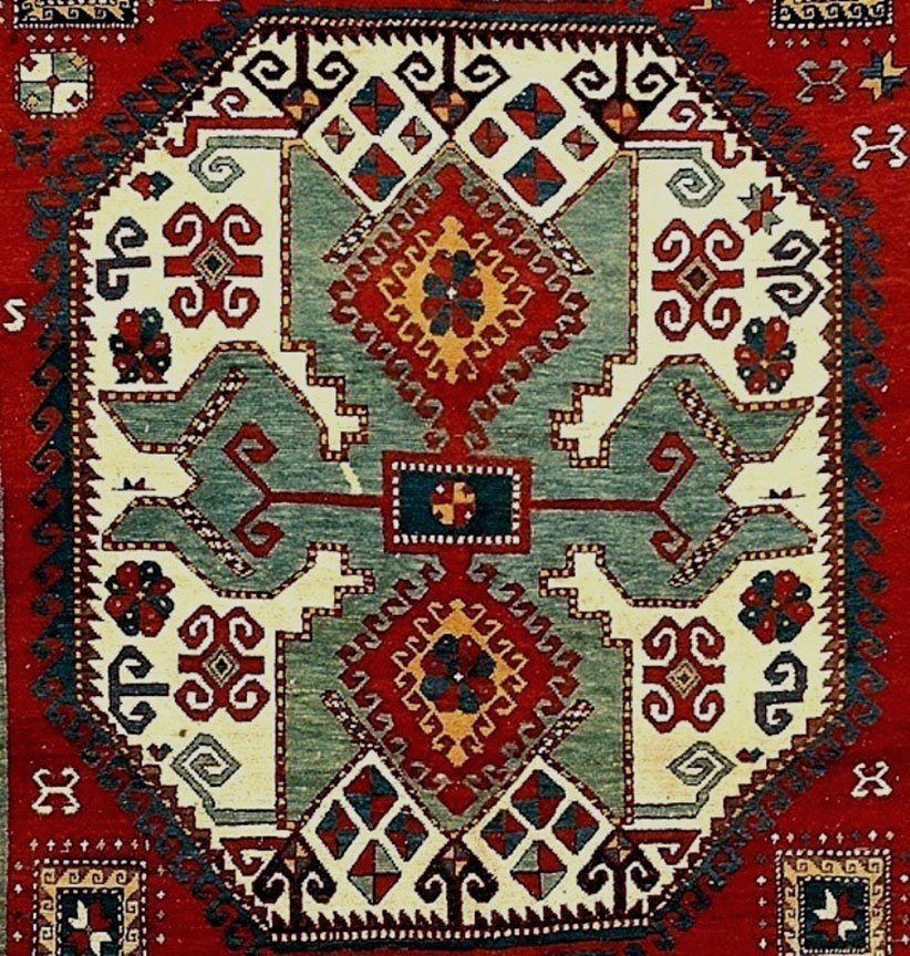 Antique kazak, lori pambak Rug - # 54114