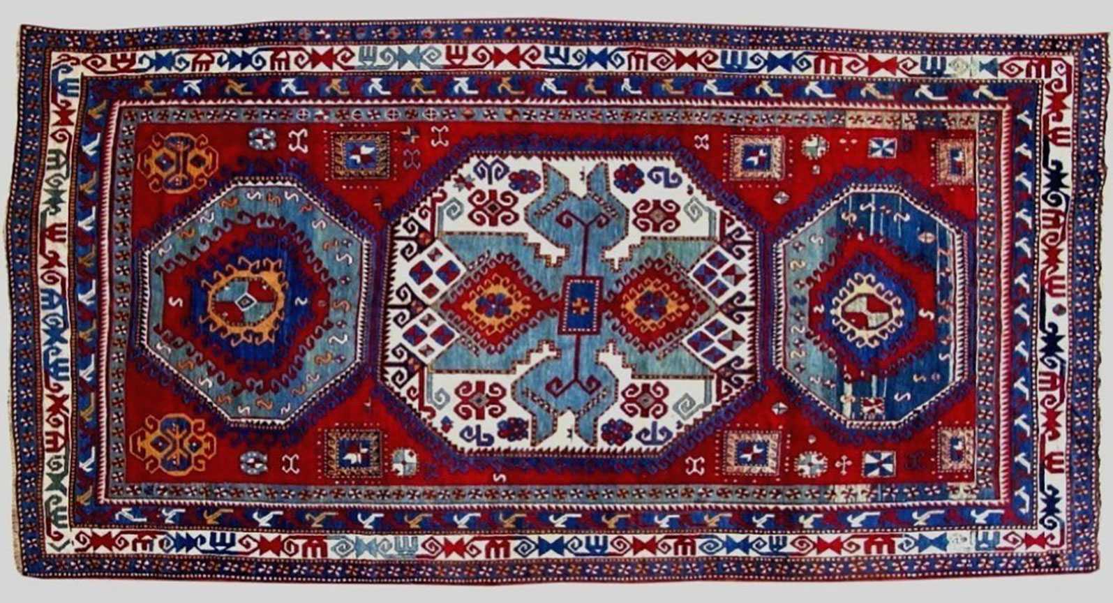 Antique kazak, lori pambak Rug - # 54114