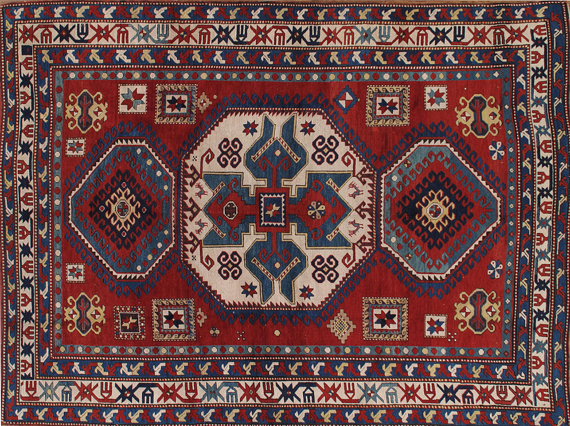 Antique kazak, lori pambak Rug - # 9980