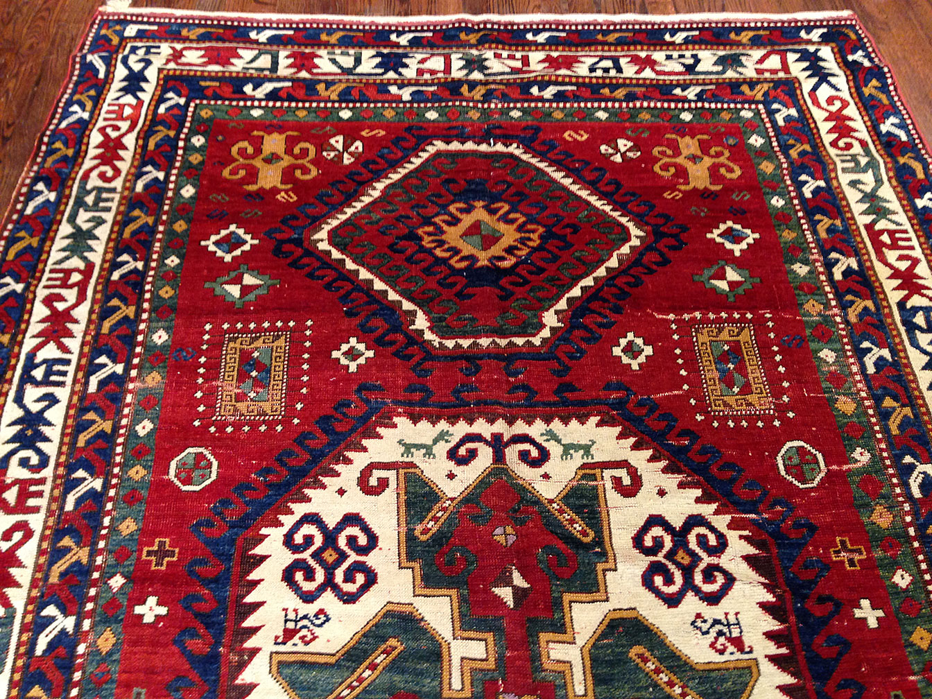 Antique kazak, lori pambak Rug - # 9995