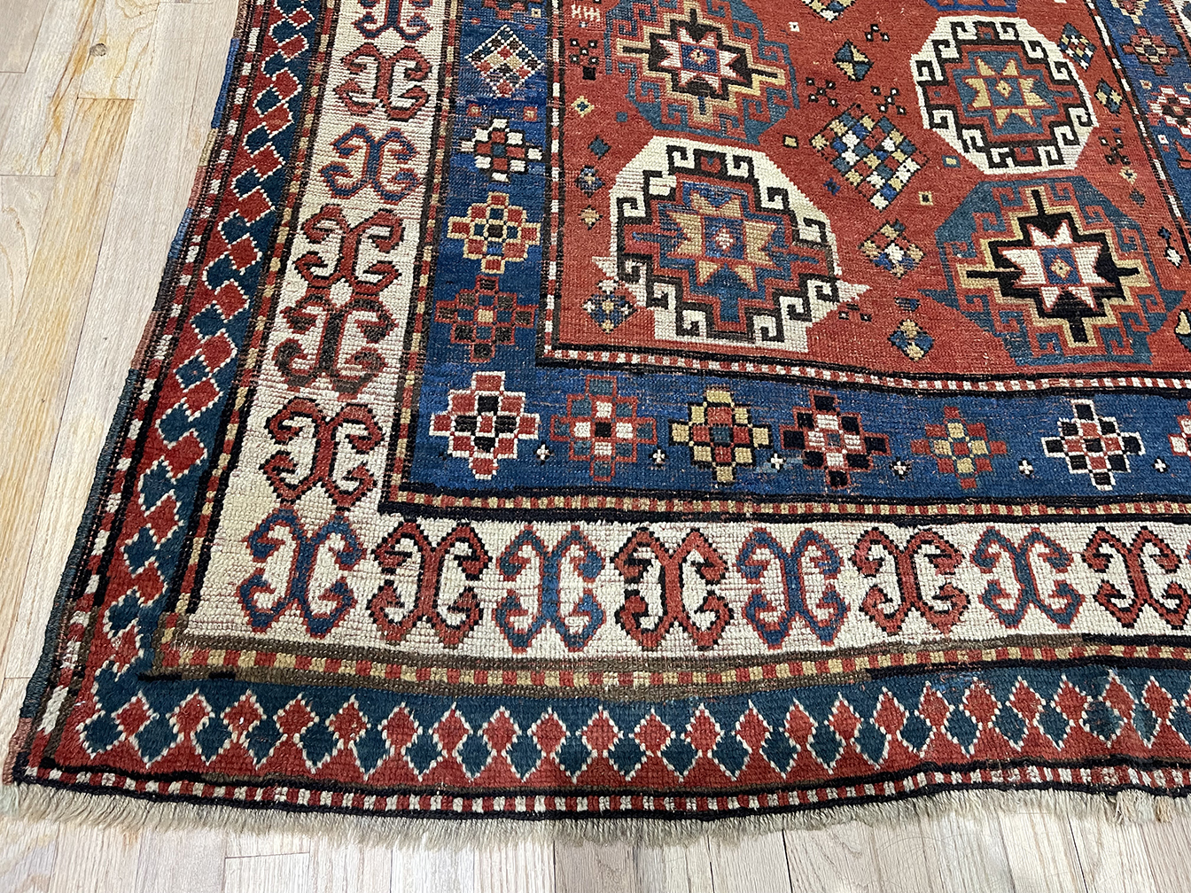 Antique kazak, moghan Rug - # 56701