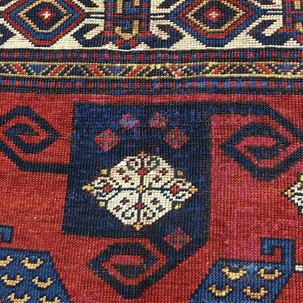 Antique kazak, pinwheel Rug - # 54911