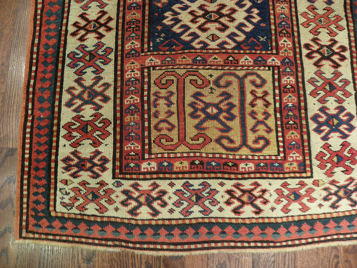 Antique kazak Rug - # 25003