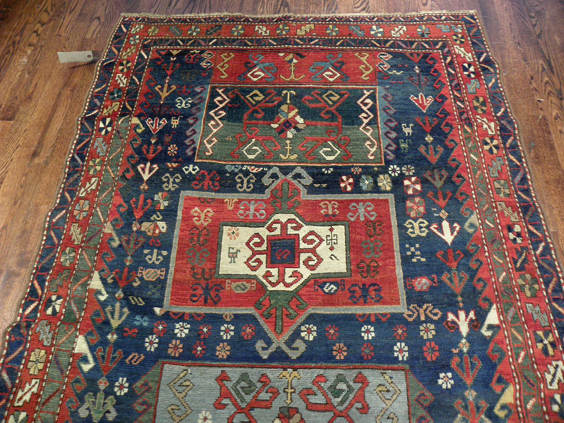 Antique kazak Rug - # 25008