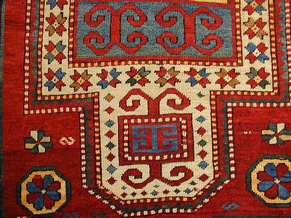 Antique kazak Rug - # 2995