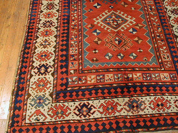 Antique kazak Rug - # 4987