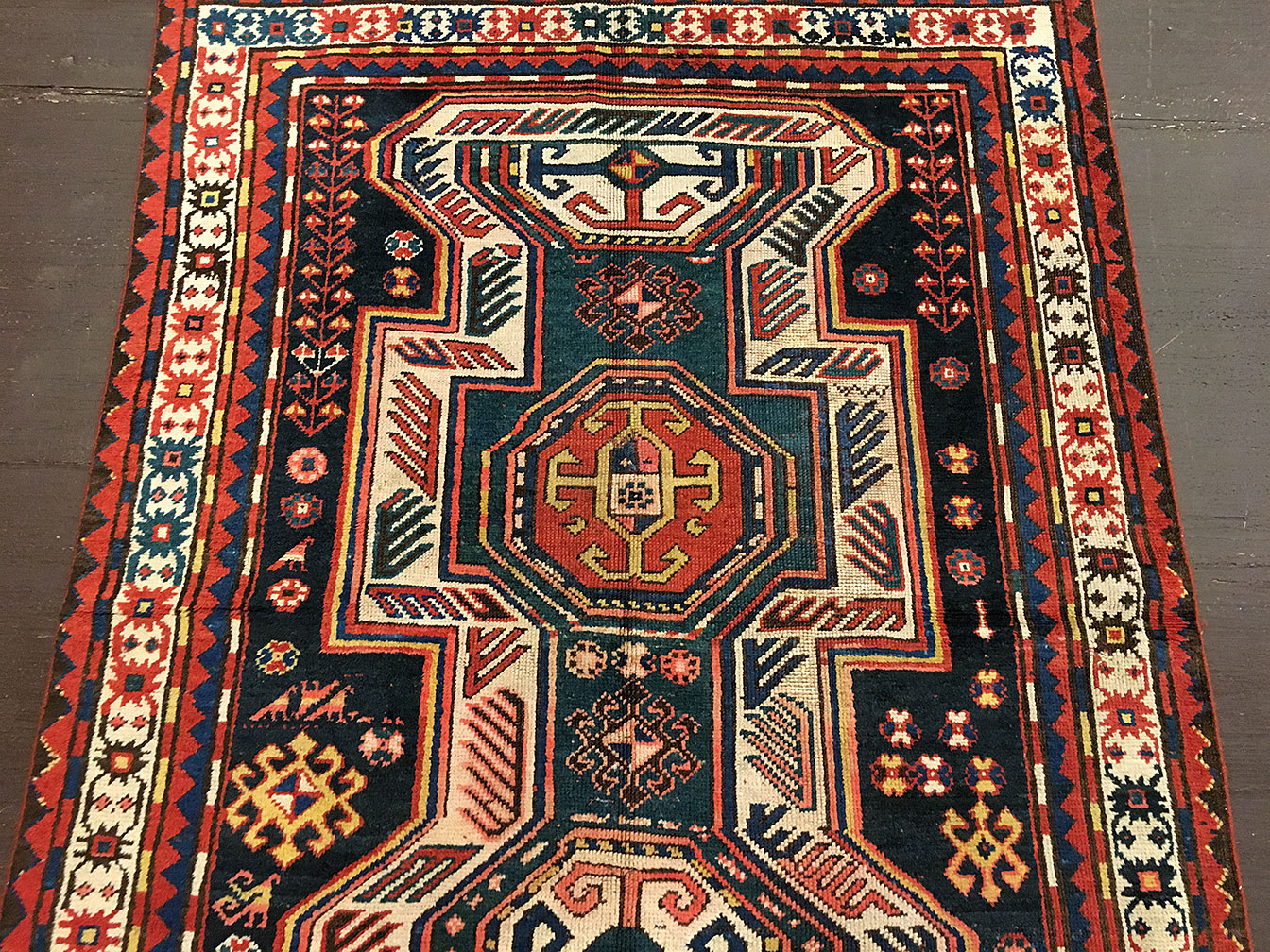 Antique kazak Rug - # 534330