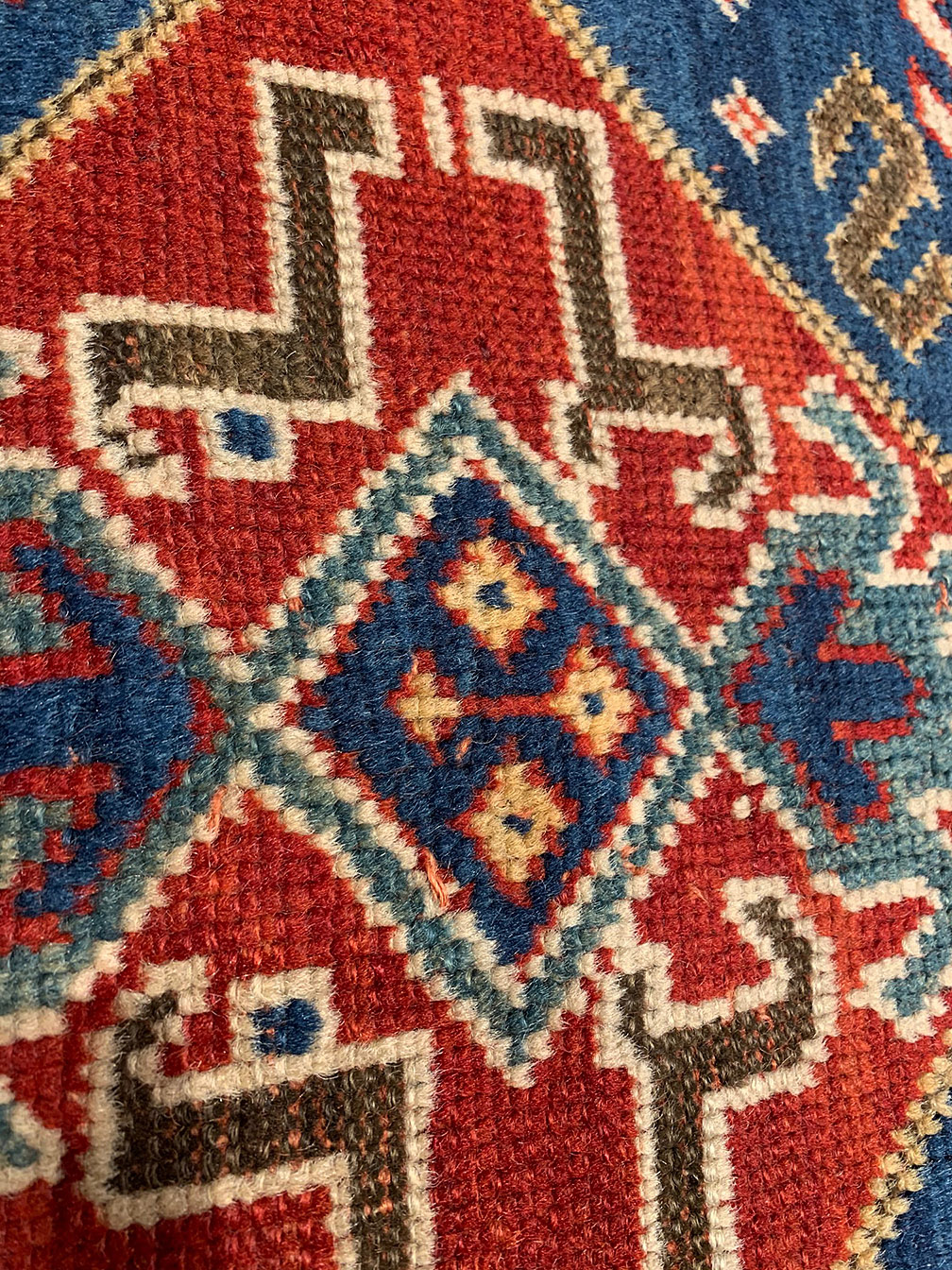 Antique kazak Rug - # 54638