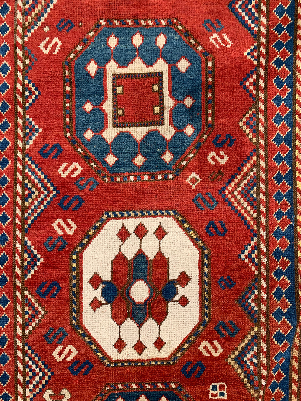 Antique kazak Rug - # 55232