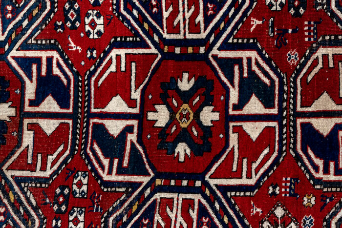 Antique kazak Rug - # 55571