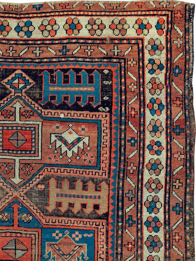 Antique kazak Rug - # 56430