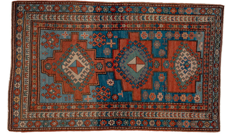 Antique kazak Rug - # 56826