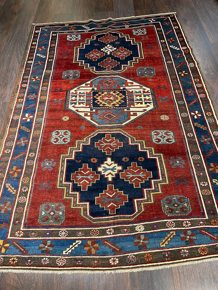Antique kazak Rug - # 57215