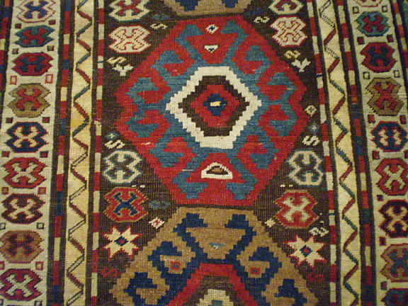 Antique kazak Rug - # 6328