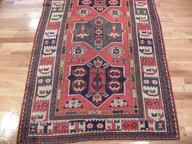 Antique kazak Rug - # 6599