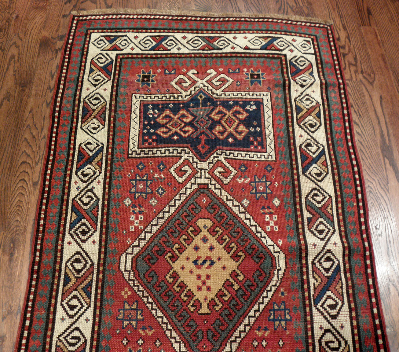 Antique kazak Rug - # 7333