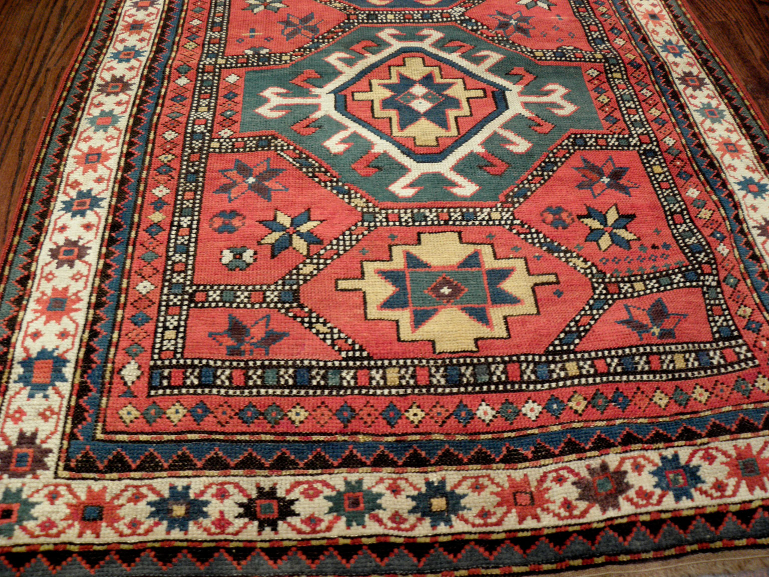 Antique kazak Rug - # 7335