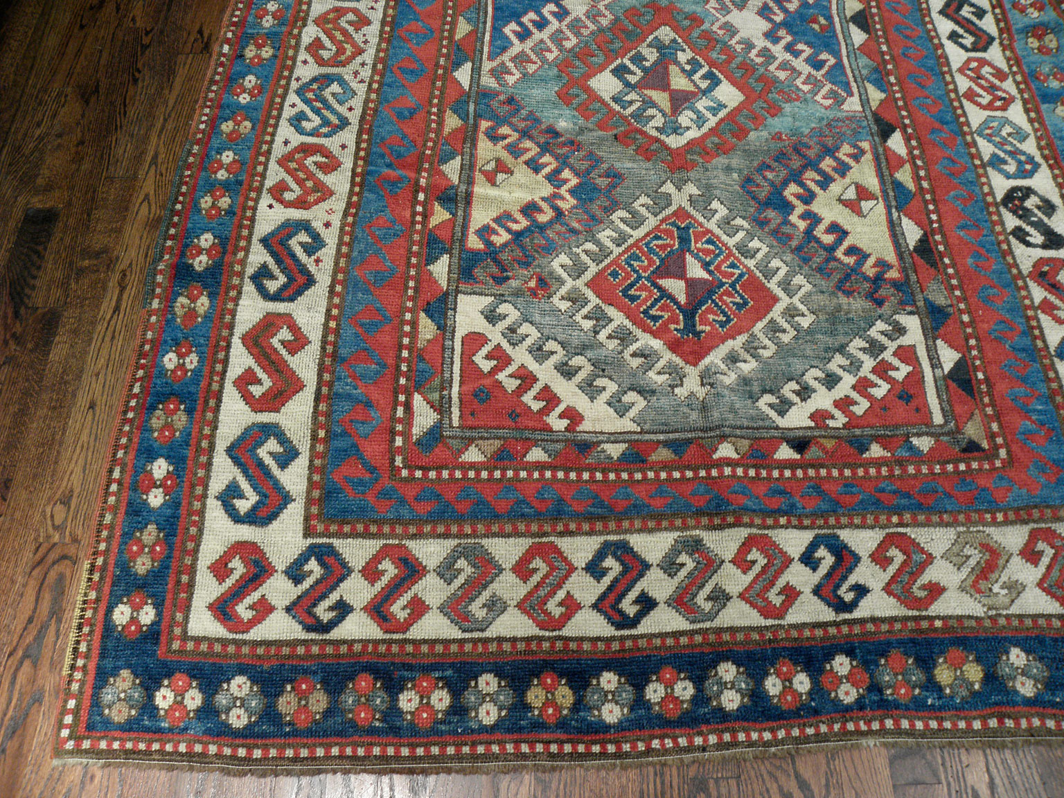 Antique kazak Rug - # 7343