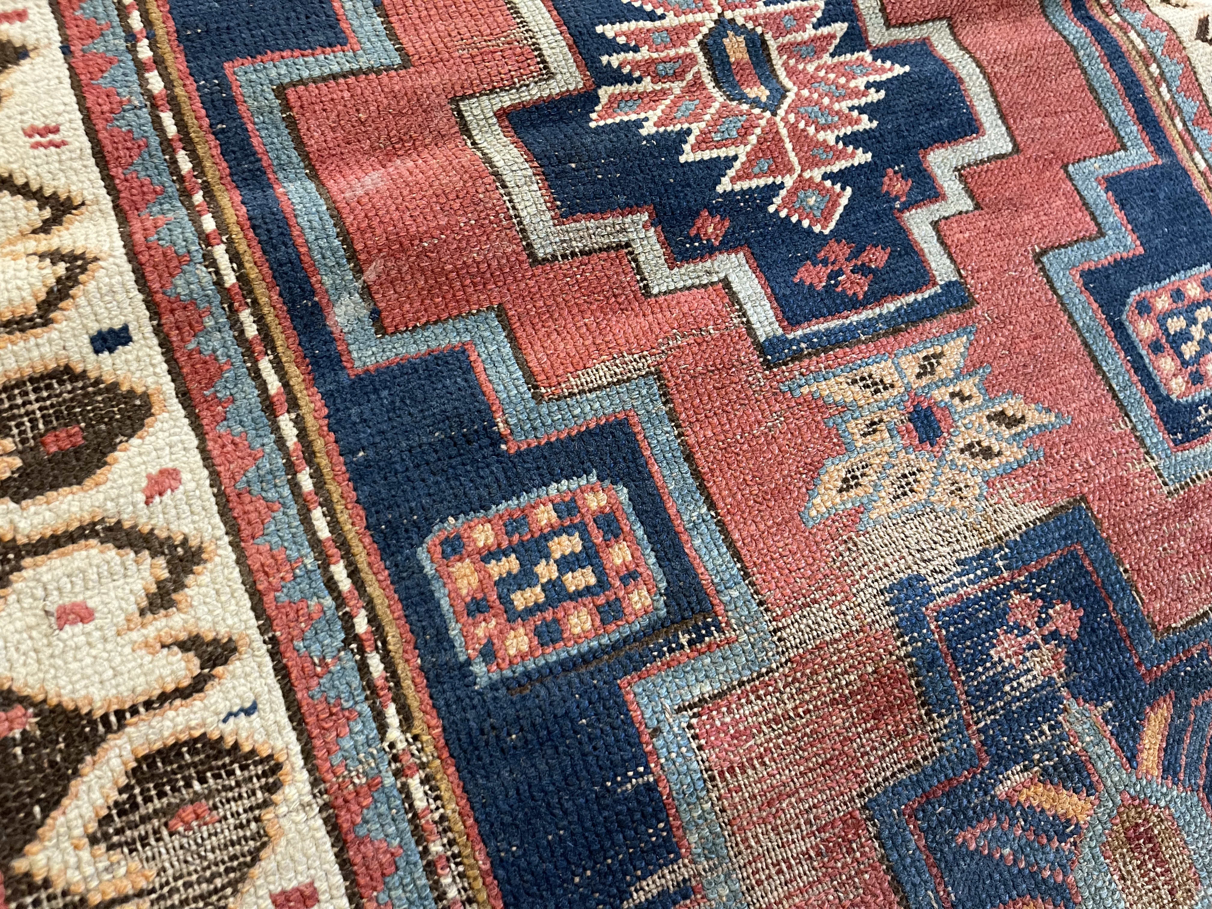 Antique kazak Rug - # 78084