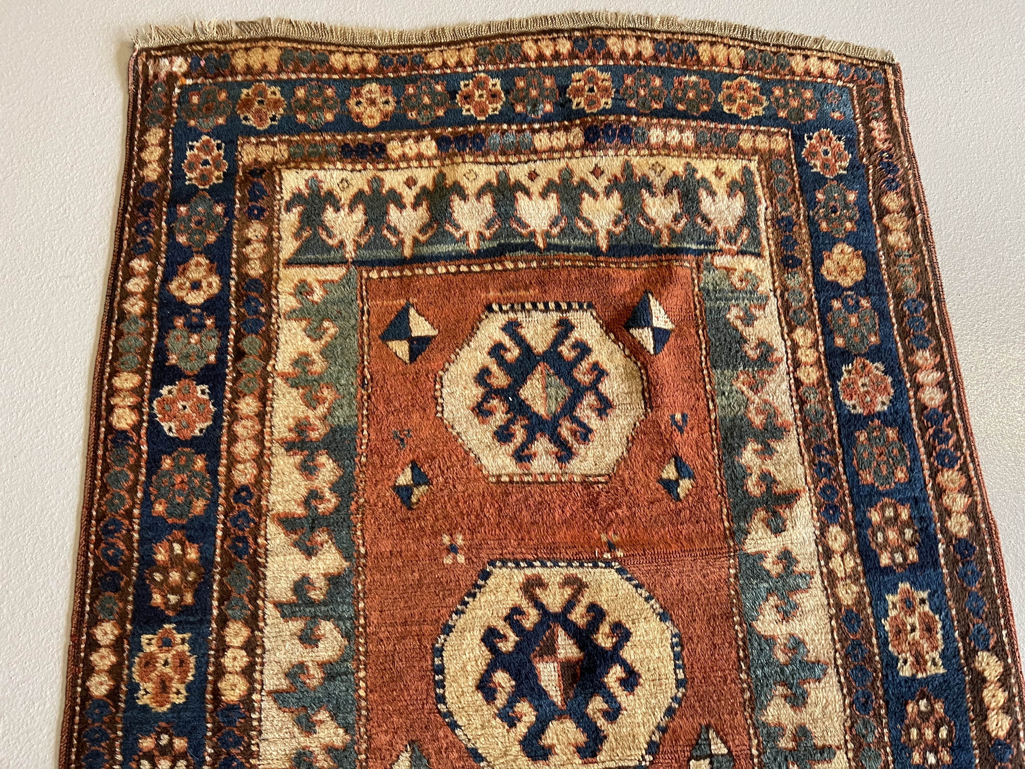 Antique kazak Rug - # 78547