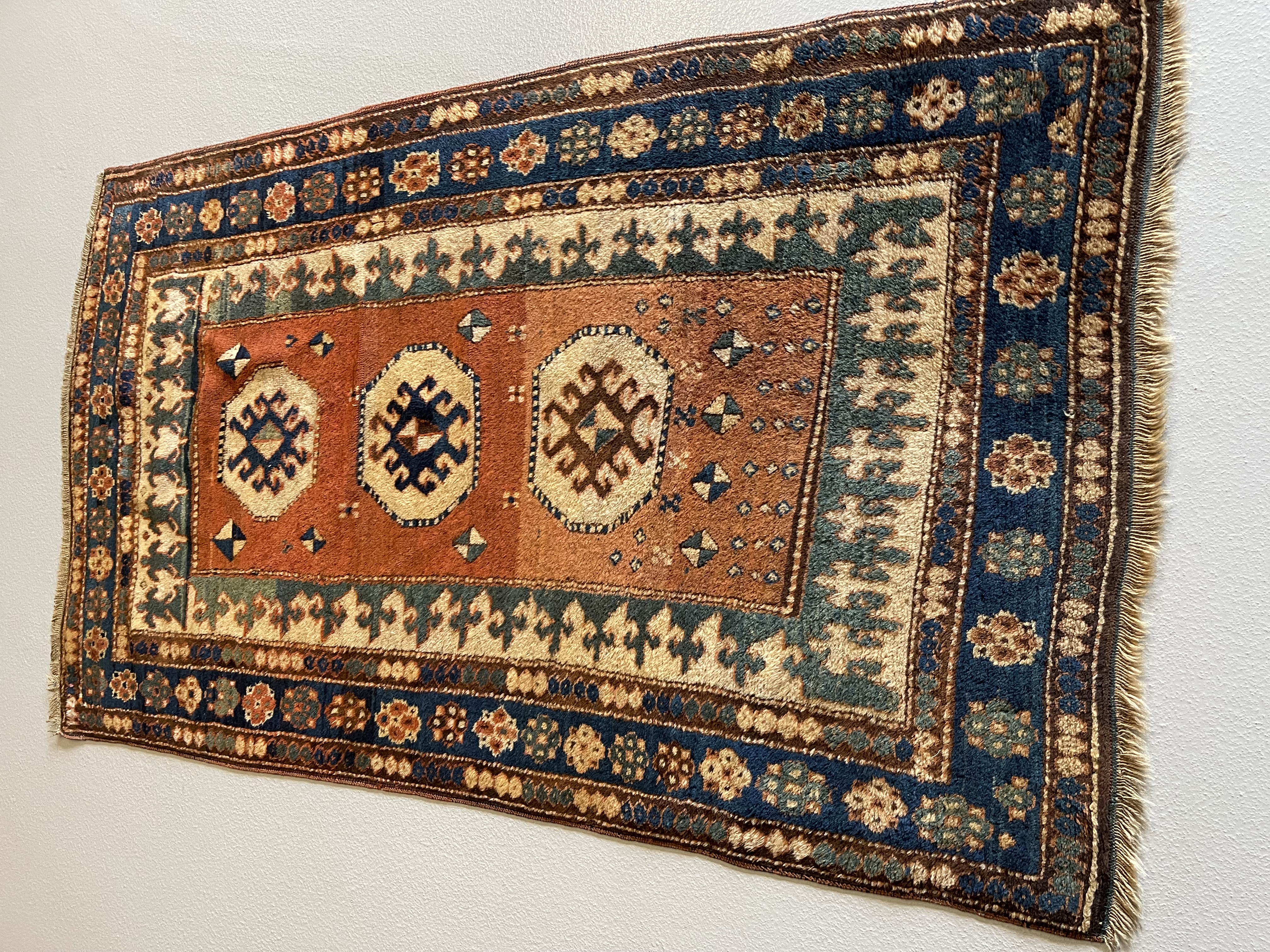 Antique kazak Rug - # 78547