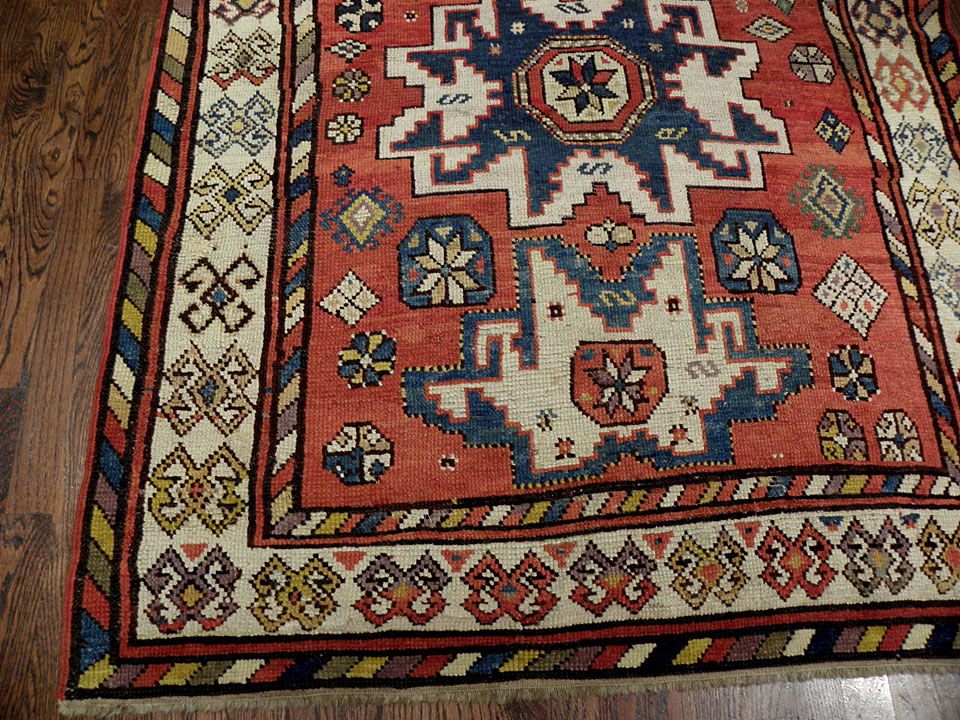Antique kazak Rug - # 7890