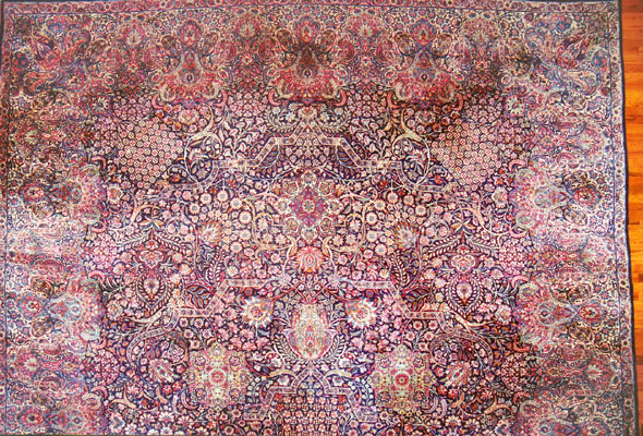 Antique kirman Carpet - # 1221