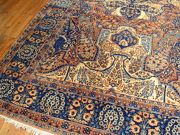 Antique kirman Carpet - # 3409
