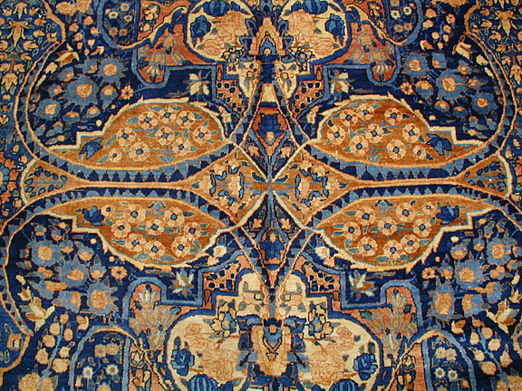 Antique kirman Carpet - # 3409