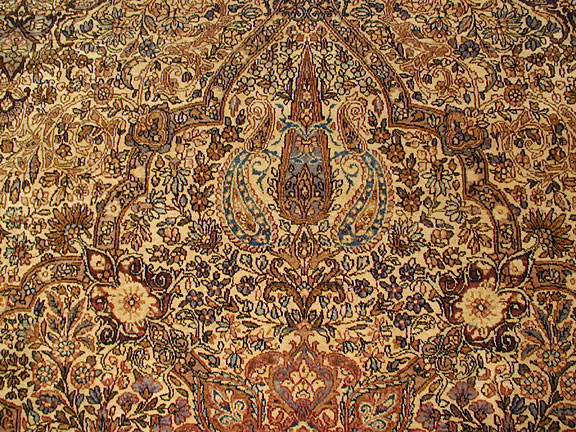 Antique kirman Carpet - # 3994